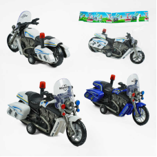Мотоцикл 7728 (200/2) 2 кольори, поліція, інерція, звук, підсвічування, у пакеті