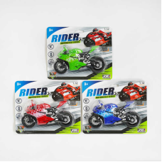 Мотоцикл 8525-1 (216) 3 кольори, масштаб 1:12, на листі