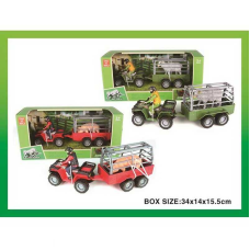 Мотоцикл 9904-71 (36/2) 2 види, фермер, квадроцикл, в коробці 