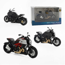 Мотоцикл металопластиковий M 12-2 B (48/2) 2 види, звуки, підсвічування, гумові шини, рухливі елементи, підставка, в коробці, ВИДАЄТЬСЯ МІКС ВИДІВ