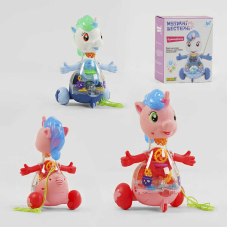 Музична єдиноріжка 32917 (60) “WToys“, ОЗВУЧУВАННЯ УКРАЇНСЬКОЮ МОВОЮ, шестерні, пісня, підсвічування, автоматичний рух, в коробці