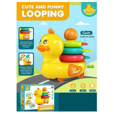 Музична іграшка 2316 (48/2) “Качка”, мелодії, підсвічування, колесо вільного ходу, пірамідка, прорізувач, в коробці