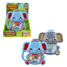 Музична іграшка 99186 (120/2) “WToys“, “СЛОНИК“, 2 кольори, ОЗВУЧУВАННЯ УКРАЇНСЬКОЮ МОВОЮ, пісні, казки, віршики, підсвічування, цифри, звуки тварин, в коробці