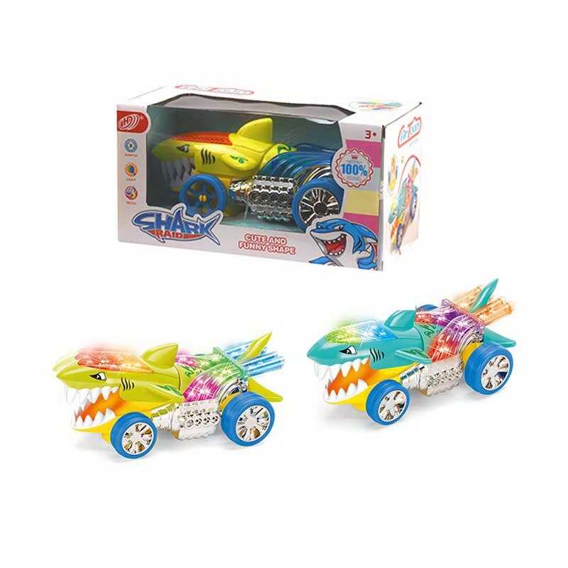 Музична акула HD 990 (60) 2 кольори, мелодії, підсвічування, колесо вільного руху, рухає щелепою, в коробці