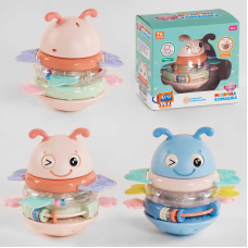 Музична бджілка 96448 (36) “TK Group“, ОЗВУЧУВАННЯ УКРАЇНСЬКОЮ МОВОЮ, пісні, пірамідка, прорізувач, брязкальце, в коробці