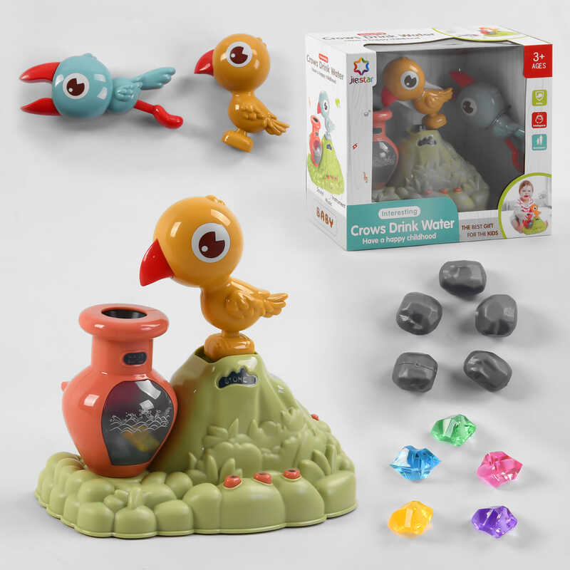 Музична гра 25876 Е (24) “Напої пташку“, 2 пташки, мелодії, звуки, підсвічування глечика, в коробці