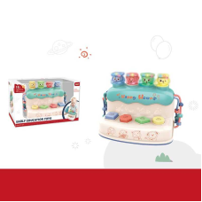 Музична гра 668-21 (24) підсвічування, піаніно, мелодії, історії англійською, пісні, інтерактивна гра, в коробці