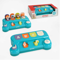 Музична гра BY 303 (24/2) мелодії, звуки тварин, тріскачка, інструкція, в коробці