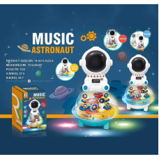 Музична гра ZR 181-1 (72/2) 2 кольори, “Літаюча тарілка”, звук, підсвічування, кольорові шестерні, колесо вільного  ходу, в коробці