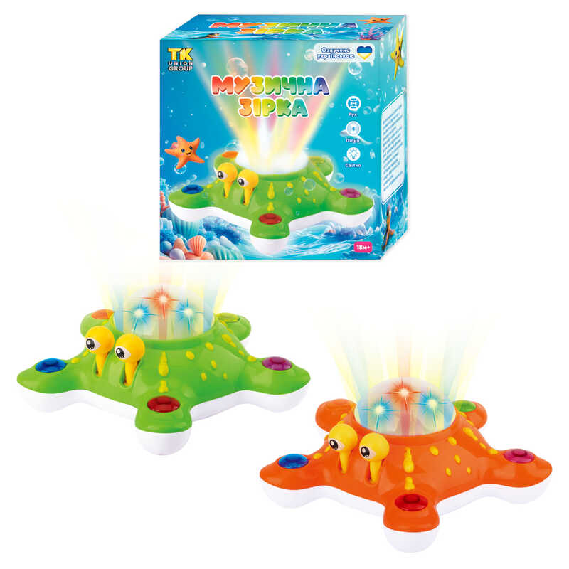 Музична зірка 60872 (36) “TK Group“, 2 кольори, ОЗВУЧУВАННЯ УКР. МОВОЮ, підсвічування, пісенька, колесо вільного ходу, в коробці