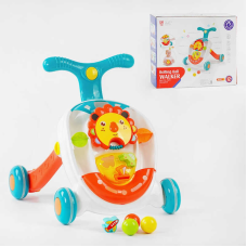 Музична каталка НЕ 0830 (6) підсвічування, звуки, мелодії, сортер, гра з кульками, знімне музичне брязкальце, у коробці