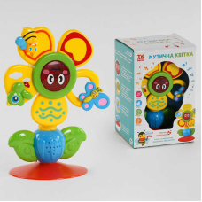 Музична квіточка 36687 (12)  “TK Group“, ОЗВУЧУВАННЯ УКРАЇНСЬКОЮ МОВОЮ, 3 пісні, світлові ефекти, на присосці, в коробці