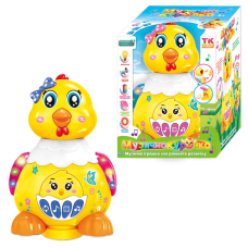 Музична курочка 61849 (24) “TK Group“, ОЗВУЧУВАННЯ УКР. МОВОЮ, пісні, казки, мелодії, несе яйця, колесо вільного ходу, підсвічування, в коробці