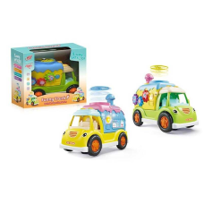 Музична машинка HD 9321 (60/2) 2 кольори, світло, пісні англійською, колесо вільного руху, пальчикові ігри, запускач, 2 диски, від батарейок, в коробці