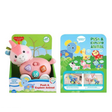 Музичне брязкальце 1953-1 (48) мелодія, звукові ефекти, підсвічування, колеса, в коробці