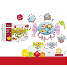 Музичне брязкальце 368-68 (192) 2 кольори, мелодії, підсвічування, гумові елементи, в коробці