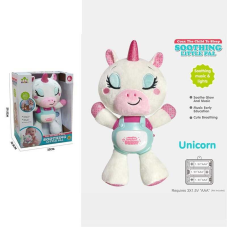 Музичне брязкальце SL 88056 (24/2) “Єдиноріжка“, на батарейках, мелодії, звук дихання, підсвічування, шелесткі елементи, в коробці