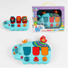 Музичне слоненя TK - 01052 (24) “TK Group“, ОЗВУЧУВАННЯ УКРАЇНСЬКОЮ МОВОЮ, пісні, мелодії, казки, віршики, на батарейках, в коробці