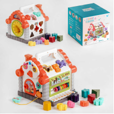 Музичний будиночок 16180 (18) “WToys“, ОЗВУЧУВАННЯ УКРАЇНСЬКОЮ МОВОЮ, підсвічування, звуки, 8 пісень, сортер, рахунки, в коробці