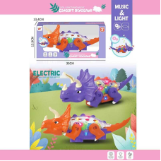 Музичний динозавр 2006 A/B (72/2) 2 кольори, звук, підсвічування, рухомі шестерні, колесо вільного ходу, в коробці