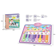 Музичний килимок MTK 035-5 A (72) 50 х 3 х 40 см, на батарейках, музичні інструменти, звуки тварин, запис, режим пам“яті, музика, в коробці