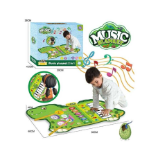 Музичний килимок YYD-02 (60) 2 в 1, піаніно, барабани, динозавр, музика, музичні інструменти, в коробці