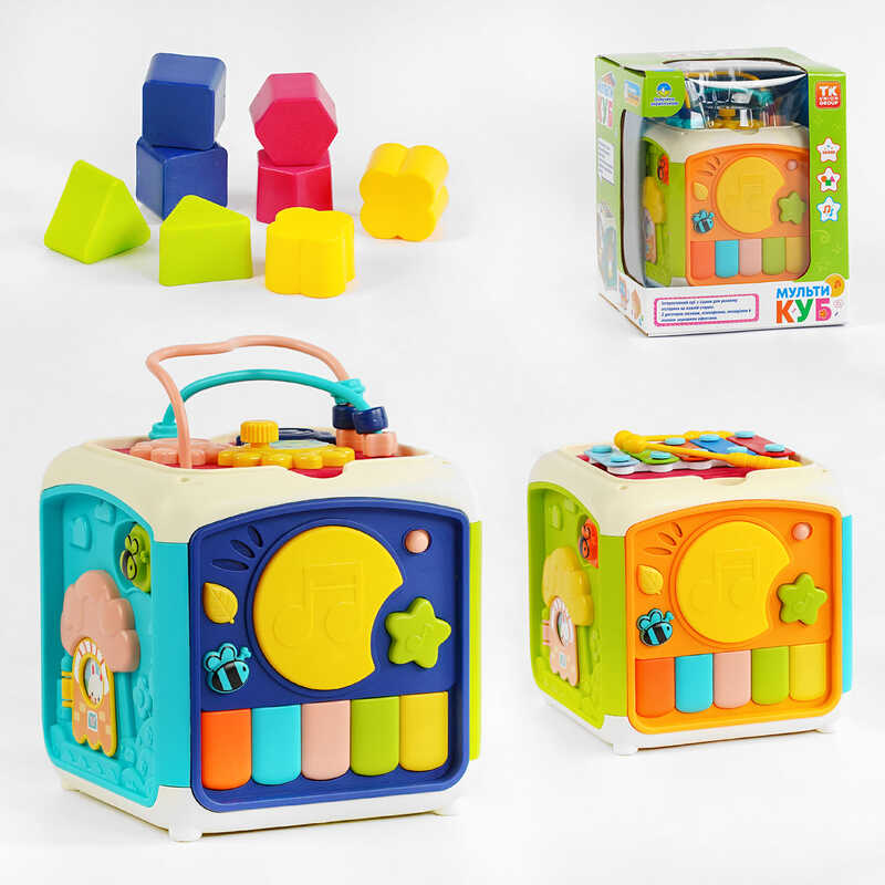 Музичний куб 27109 (18) “TK Group“, ОЗВУЧУВАННЯ УКРАЇНСЬКОЮ МОВОЮ, пісні, казка, цифри, ксилофон, світло, в коробці Музичний куб 27109 (18) “TK Group“, ОЗВУЧУВАННЯ УКРАЇНСЬКОЮ МОВОЮ, пісні, казка, цифри, ксилофон, світло, в коробці