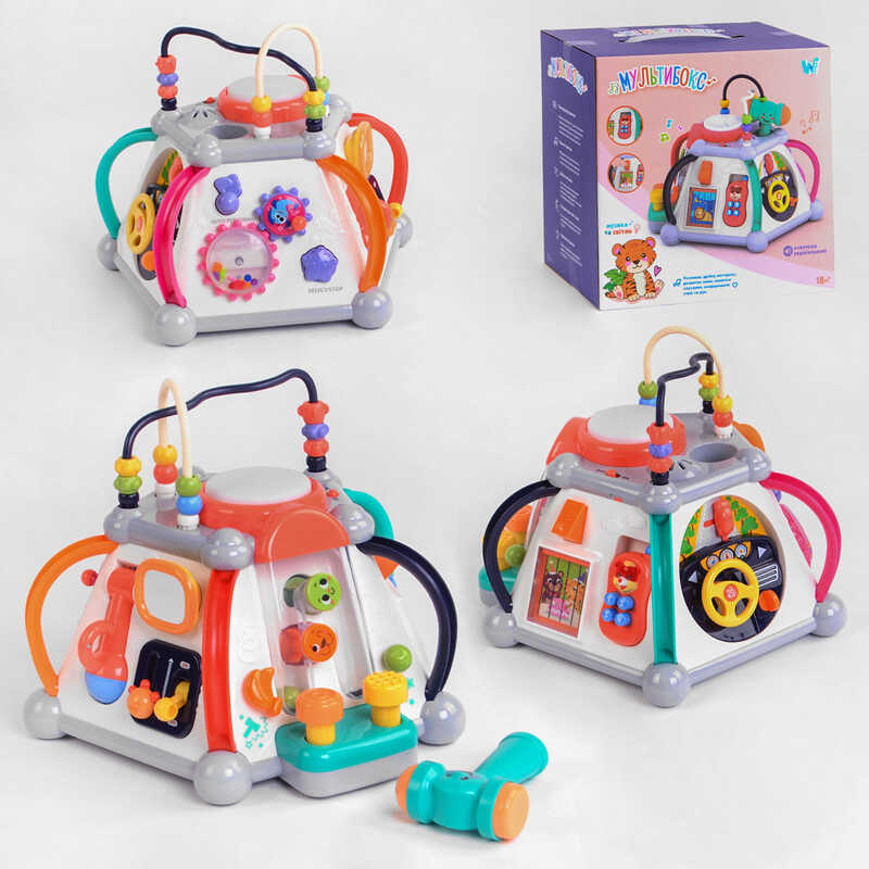 Музичний мультибокс 12892 (12/2) “WToys“, ОЗВУЧУВАННЯ УКРАЇНСЬКОЮ МОВОЮ, світло, звук, в коробці