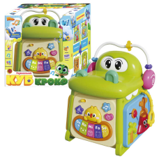 Музичний мультибокс 13167 (18/2) “WToys“, ОЗВУЧУВАННЯ УКРАЇНСЬКОЮ МОВОЮ, пісеньки, ноти, загадки, назви тварин, їхні звуки, віршики, підсвічування, пальчикові ігри, в коробці