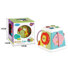 Музичний мультибокс 3011 (72/2) підсвічування, звуки тварин, мелодії, пальчикові ігри, брязкальце, в коробці