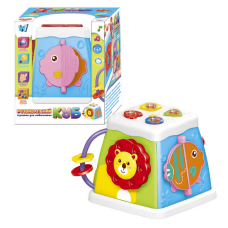 Музичний мультибокс 38955 (72/2) “WToys“, ОЗВУЧУВАННЯ УКРАЇНСЬКОЮ МОВОЮ, пісеньки, казки, назви тварин, цікаві історії, підсвічування, пальчикові ігри, брязкальце, тріскачка, в коробці