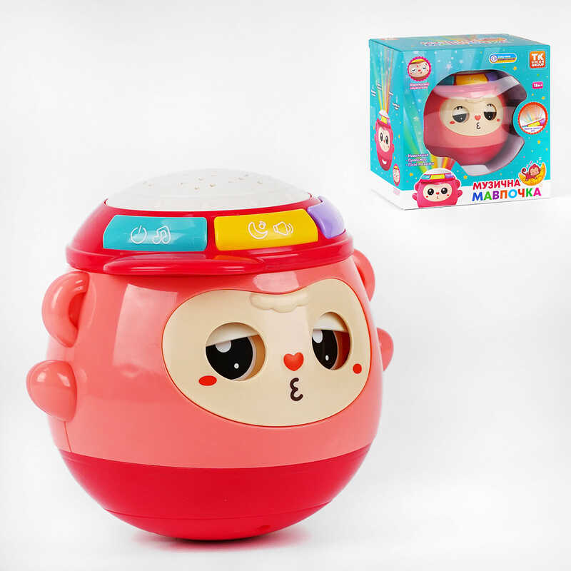 Музичний проєктор 53470 (36) “TK Group“, ОЗВУЧУВАННЯ УКРАЇНСЬКОЮ МОВОЮ, проєктор, музичні казки, мелодії, колискові, барабан, нелягайко, в коробці