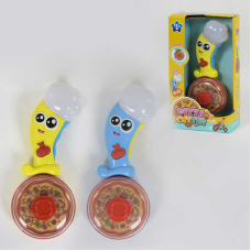 Музична піца 65195 (72/2) 2 кольори, світло, звук, в коробці