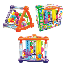 Мультибокс 45323 (12/2) “TK Group“, брязкальце, пальчиковий лабіринт, дзеркало, рахівниця, пальчикові ігри, в коробці