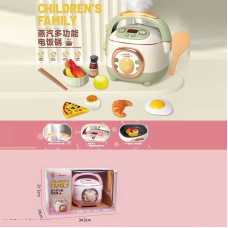 Мультиварка 689-3 (24/2) 2 кольори, розмір -18х18х18 см, парогенерація, підсвічування, продукти, посуд, на батарейках, звуки, пісні, рухомі елементи, в коробці