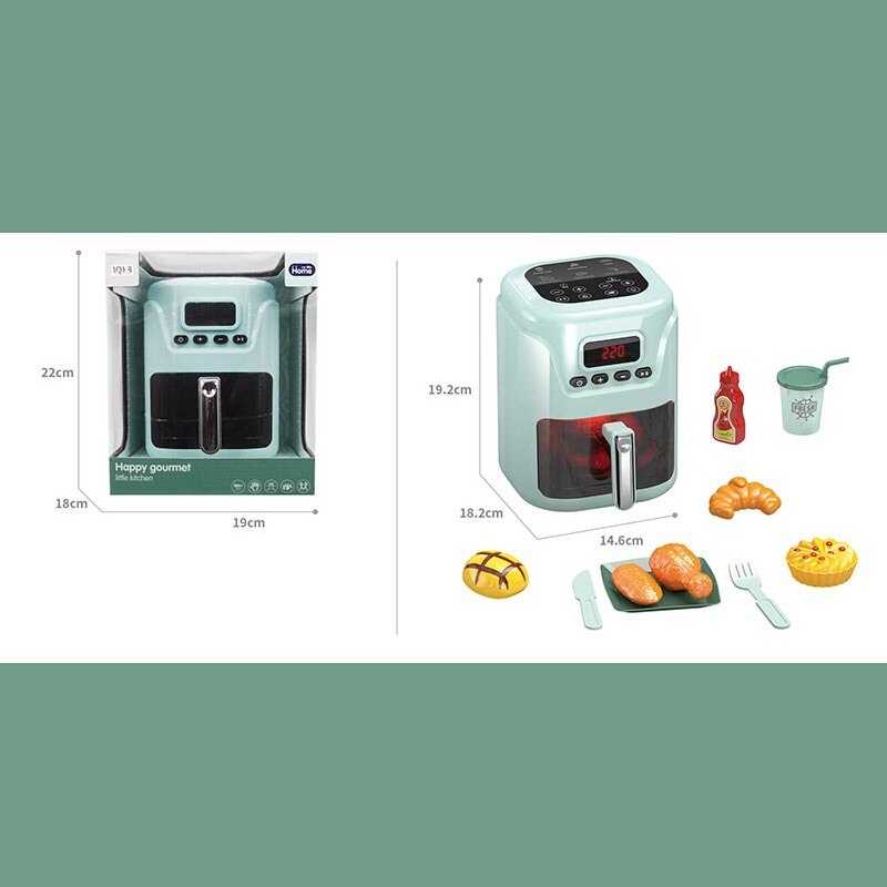 Мультиварка A 1012-2 (36) на батарейках, підсвітка, звук, імітація роботи мультиварки, набір продуктів, в коробці