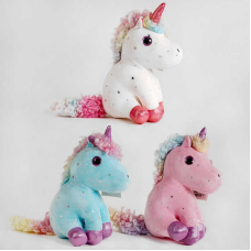 М’яка іграшка “Єдиноріг“ D 34585 (200) ВИДАЄТЬСЯ МІКС ВИДІВ, 3 кольори, 23 см