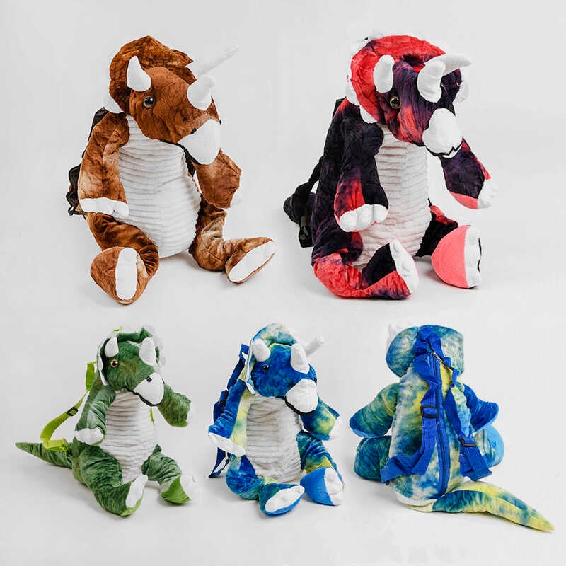 М“яка іграшка M 46986 (150) 4 види, рюкзак-сумка, 1 відділ, в пакеті