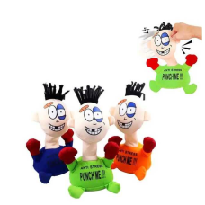 М“яка іграшка антистрес “Вдар мене“ C 50092 (120) 3 кольори, на батарейках, датчик на голові, з присосками, 25см, в пакеті, ВИДАЄТЬСЯ МІКС ВИДІВ