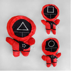 М“яка іграшка С 50232 (300) “Гра в кальмара“, “Наглядач“, ВИДАЄТЬСЯ МІКС ВИДІВ, 3 види, 30 см