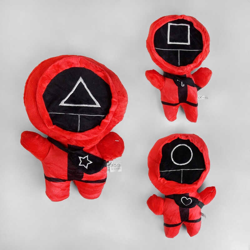 М“яка іграшка С 50232 (300) “Гра в кальмара“, “Наглядач“, ВИДАЄТЬСЯ МІКС ВИДІВ, 3 види, 30 см