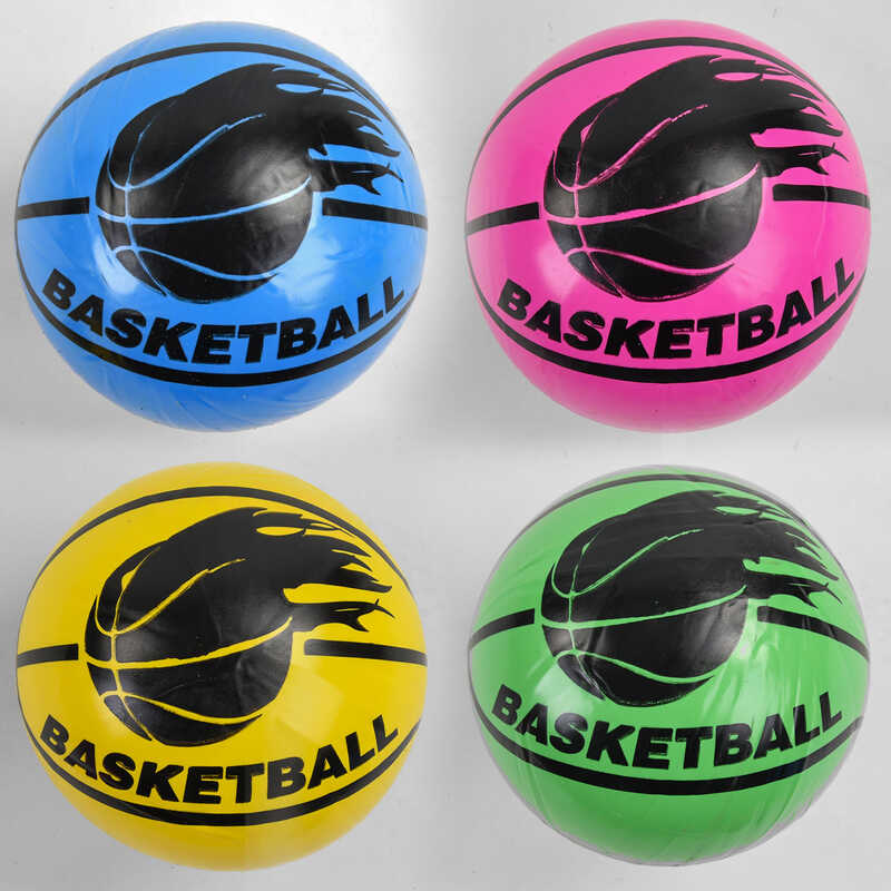 М“яч гумовий C 44658 (500) 4 кольори, діаметр 17 см, вага 60 грамів