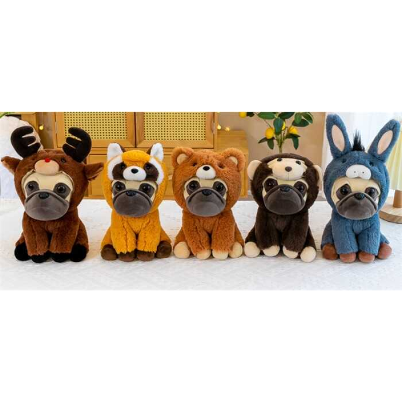 М’яка іграшка M 17838 (240) “Песик у костюмі“, сидяча поза, капішон знімається, ВИДАЄТЬСЯ МІКС ВИДІВ