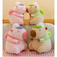 М’яка іграшка M 17992 (100) 2 види, “Капібара”, висота 44см, знімний рюкзачок