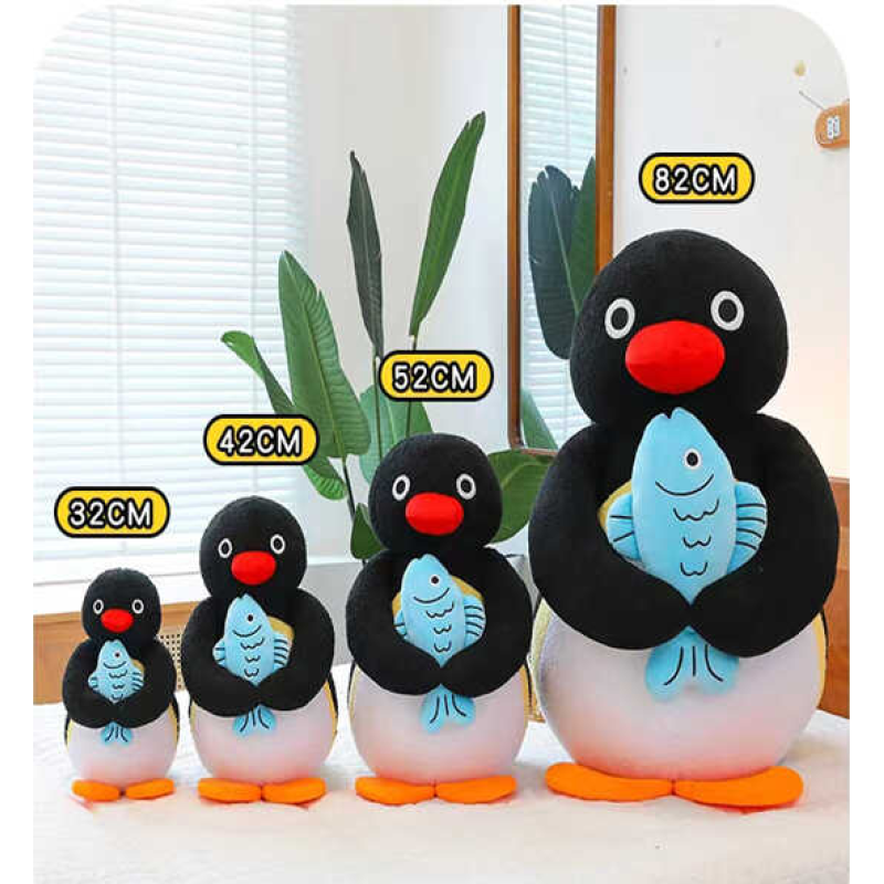М’яка іграшка M 18272 (100) “Пінгвінчик“, висота 42 см, пришита рибка