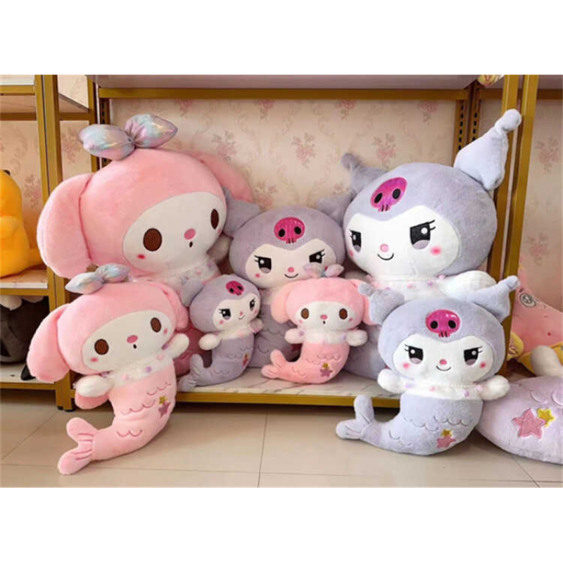 М’яка іграшка M 18609 (60) герой-русалка, висота 46 см, силіконовий знак на голові, намисто з рюшем