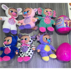 М’яка лялька С 62897 (6) 6 видів, висота 30 см, звукові ефекти, пустушка, у боксі, ВИДАЄТЬСЯ МІКС 