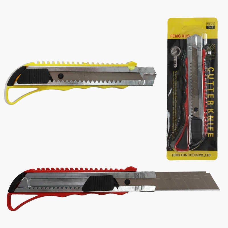 Ніж канцелярський C 72959 (480) ЦІНА ЗА 1 ШТУКУ, 18 мм, на листі