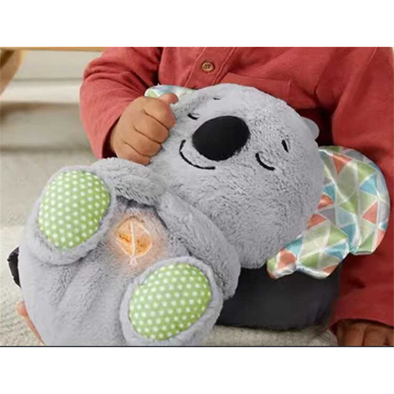 Інтерактивна іграшка M 17057 (100)  “Коала”, “Сплюшка“, висота 27 см, для сну, дихає, підсвітка, мелодія, у пакеті