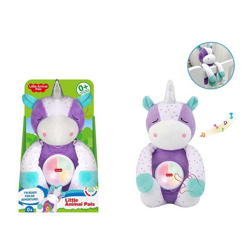 Нічник 1946-2 (24) “Єдиноріг”, підсвічування, мелодії, на батарейках, знімний музичний блок, в коробці